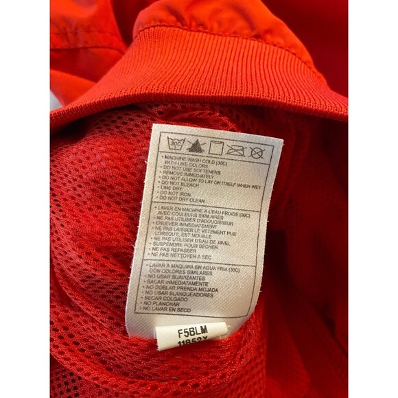 Nike Men's Sz M Red Ohio State Pullover Wind Breaker Reflective 1/4 Zip - Picture 12 of 15